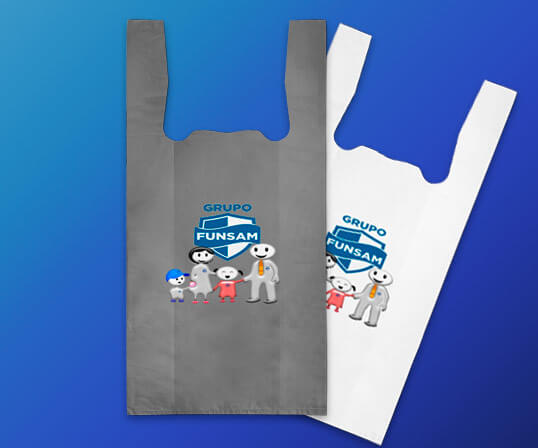 Bolsa tipo camiseta
